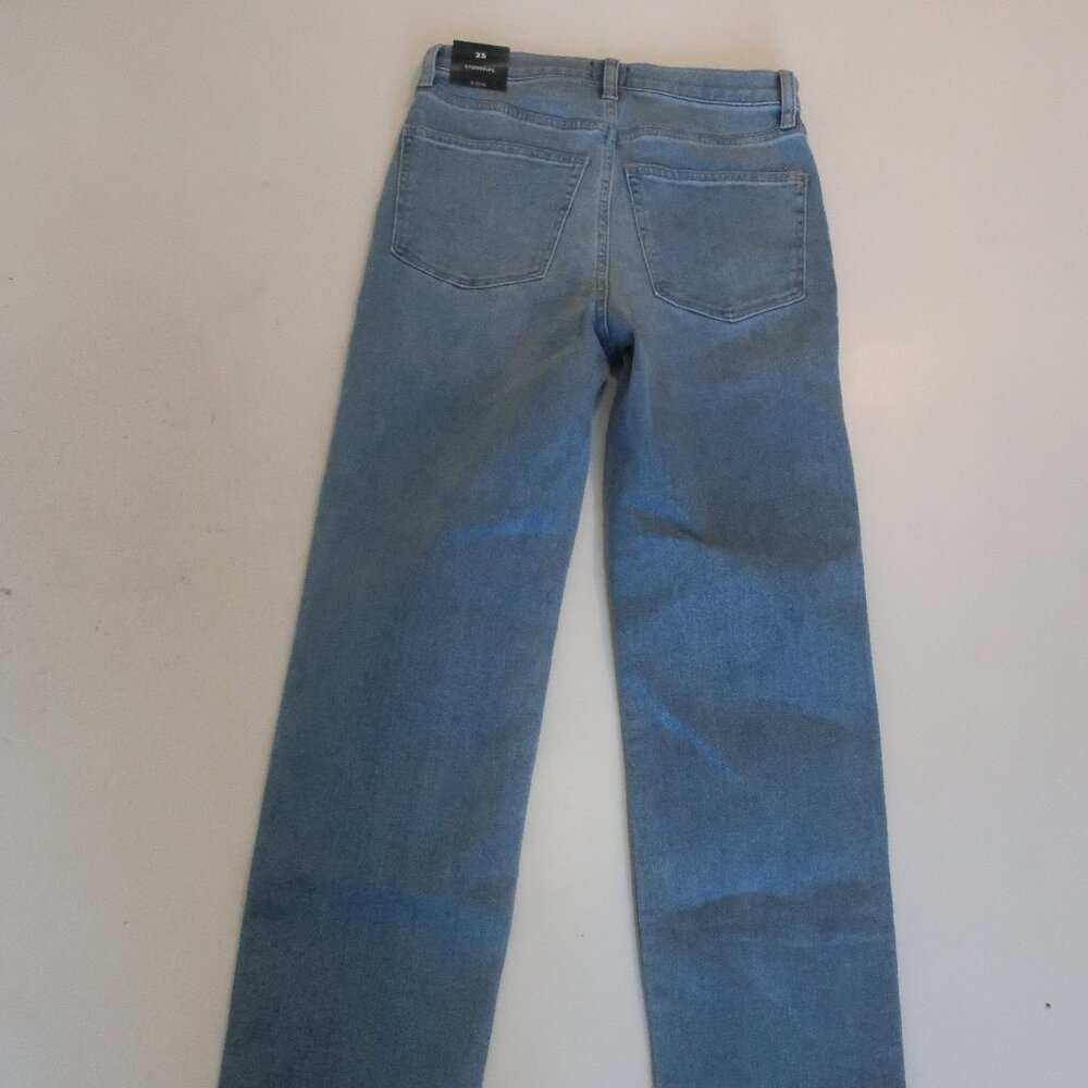NWT Womens J.Crew Blue (Item-144) Stovepipe Denim Jeans 25 - Picture 10 of 14
